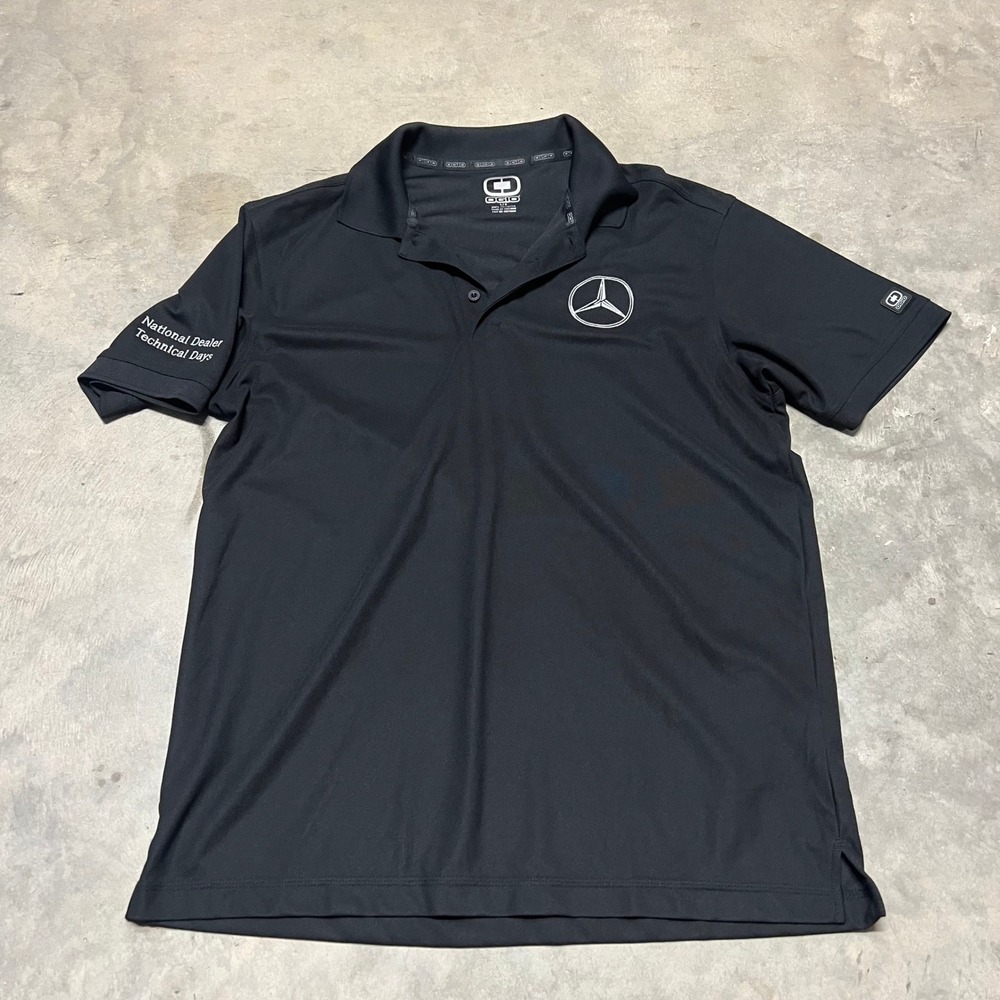 OGIO Mercedes Benz National Dealer Technical Days Polo Shirt Black Mens L OG101